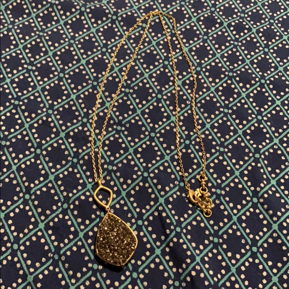 Lucky Brand Druzy Reversible Pendant Necklace